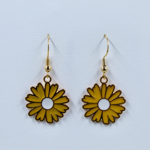 Sunshine Daisy Dangle Earrings