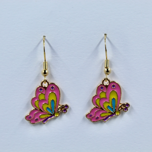 Neon Flutter Dangle Earrings
