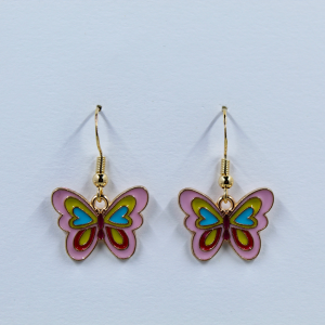 Whimsical Wanderer Butterfly Dangle Earrings